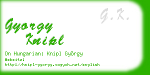 gyorgy knipl business card
