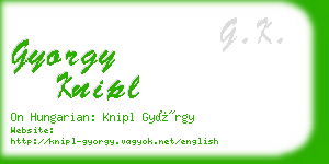 gyorgy knipl business card